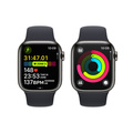 Apple Watch Series 9 Rostfri Stålboett med Sportband