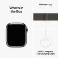 Apple Watch Series 9 Rostfri Stålboett med Milanesisk Loop