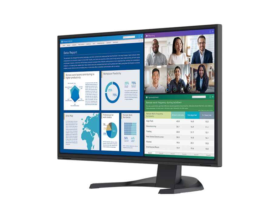 EIZO FlexScan EV2740X 3840 x 2160 4K med FlexStand Svart