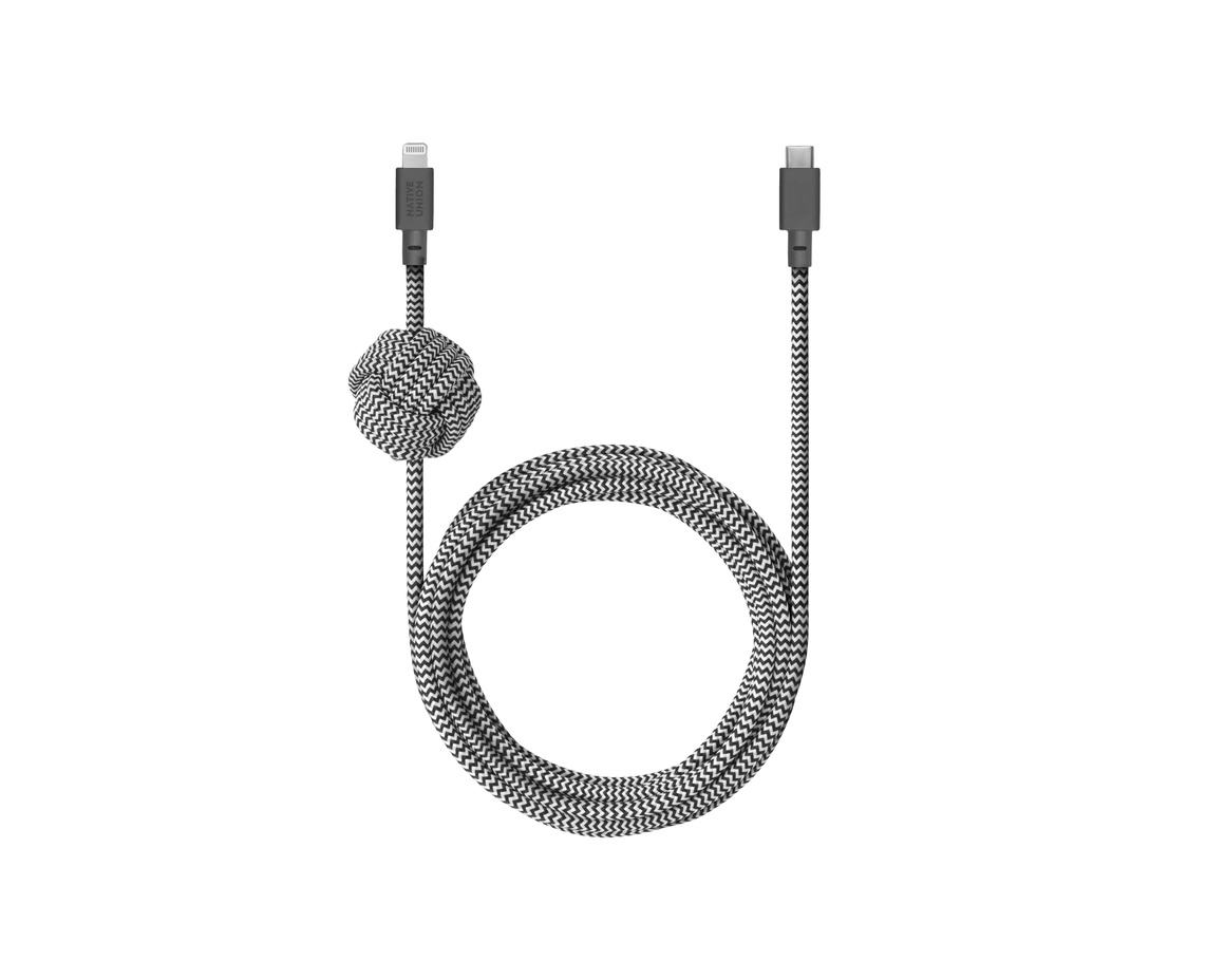 Native Union Night Cable USB-C - Lightning 3m Zebra