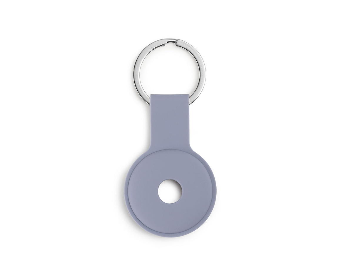 C&C - Silikonhållare med nyckelring för AirTag - Twister Purple