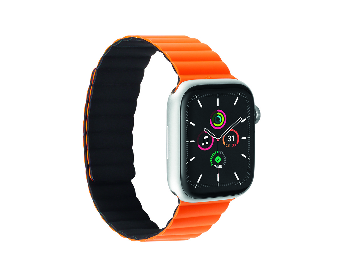 C&C - Kosmo magnetband för Apple Watch (1-10 Series) 38-41 mm Orange