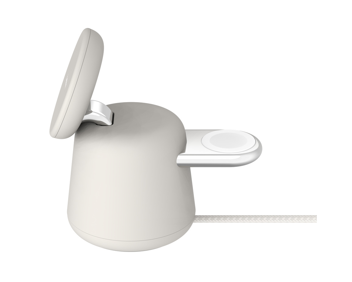 Belkin BoostCharge Pro 2-i-1 Laddningsdocka med MagSafe - Sand