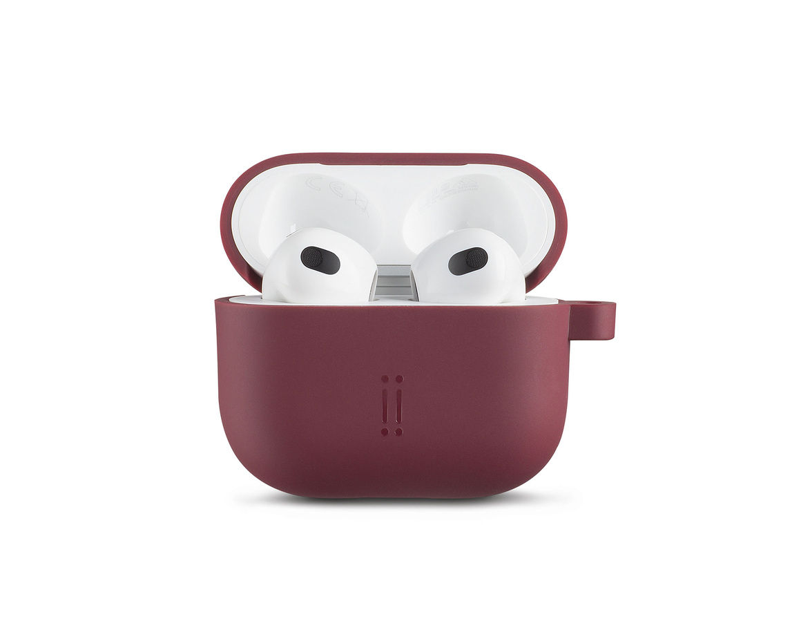 C&C - Eco Pod skal för AirPods 3 Gen Red Plum