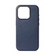 Decoded Leather Backcover för iPhone 15 True Navy