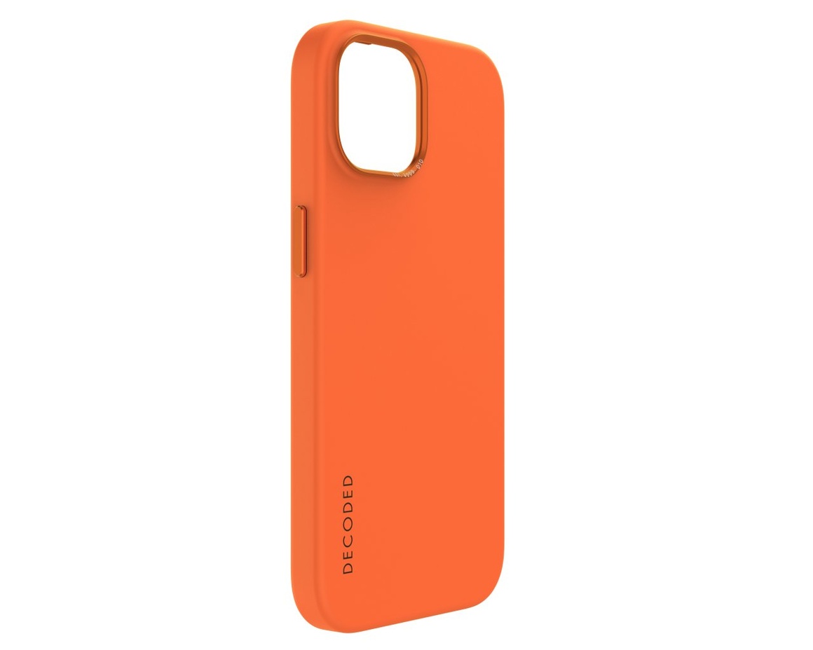 Decoded AntiMicrobial Silicone Backcover för iPhone 15 Pro Apricot