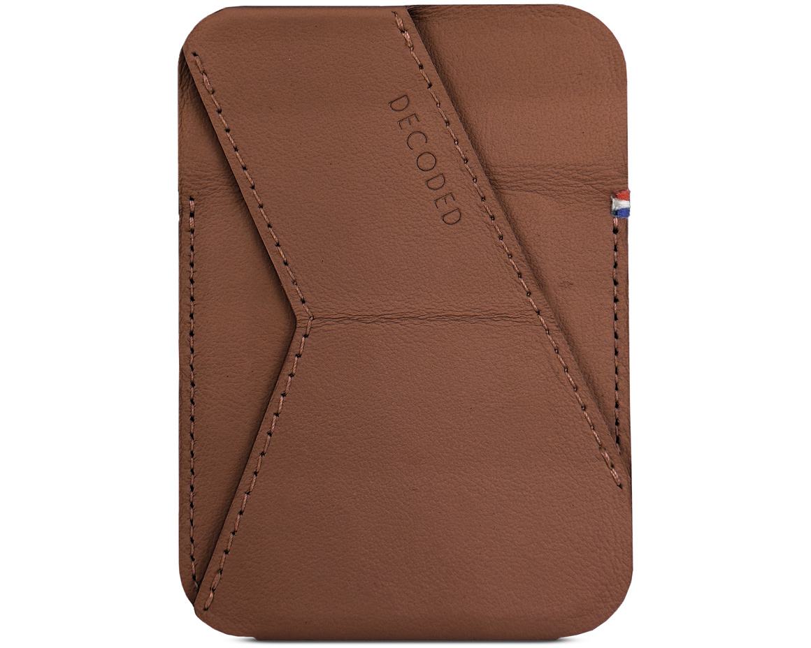 Decoded MagSafe Card Sleeve with stand V2 Tan