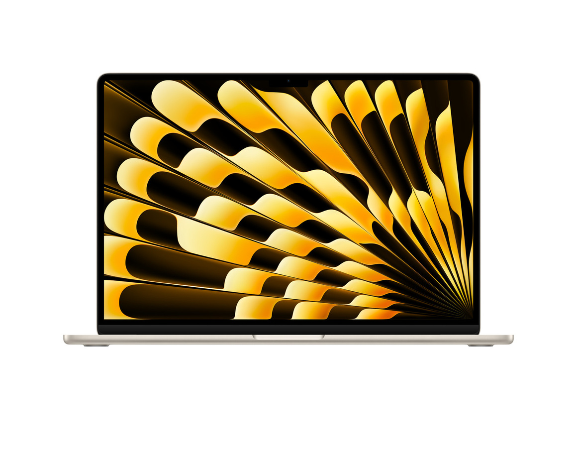 Macbook Air 15 M3 8-core CPU, 10-core GPU 8GB/256GB SSD - Stjärnglans (begagnad)